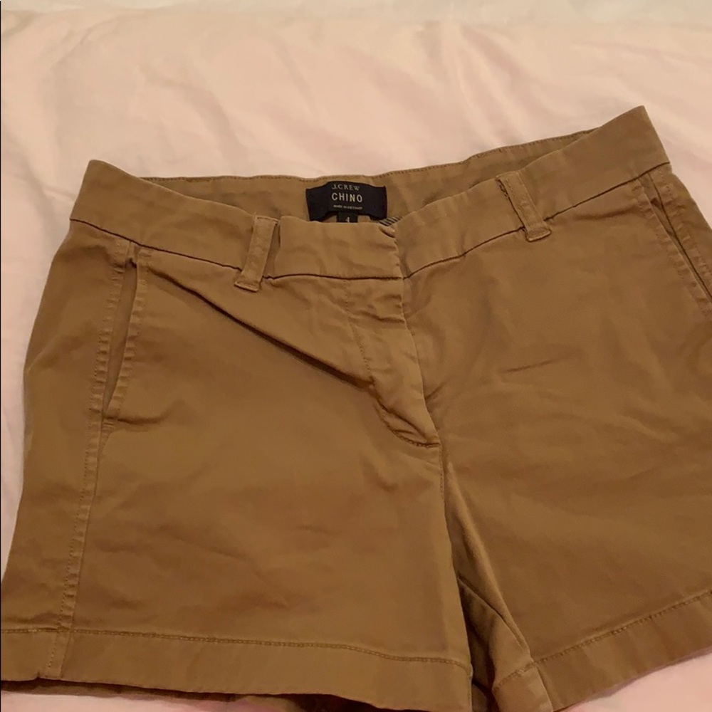 4” J. Crew chino shorts